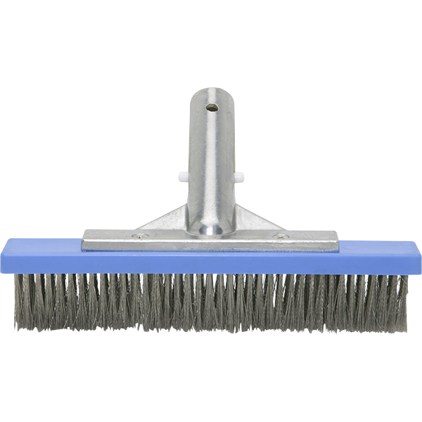 Pooline 1034; Pool Stainless Steel Algea Brush Blue Brush Body and Handle 