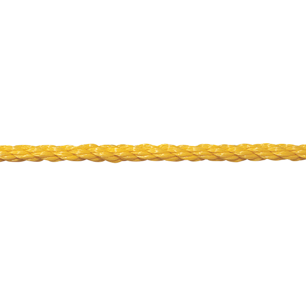 3/8" yellow floating polypropylene swimming pool rope is made for harsh swimming pool environments.