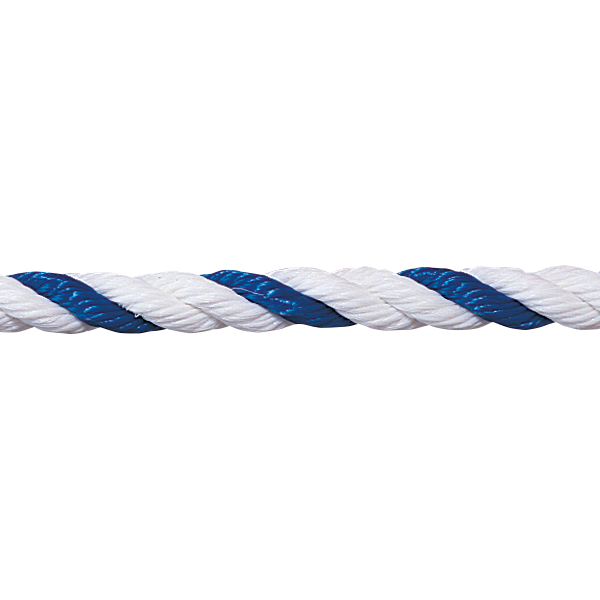 Blue/White Color All Line PR753 3/4"x300' Spool Polypropylene Pool Rope 