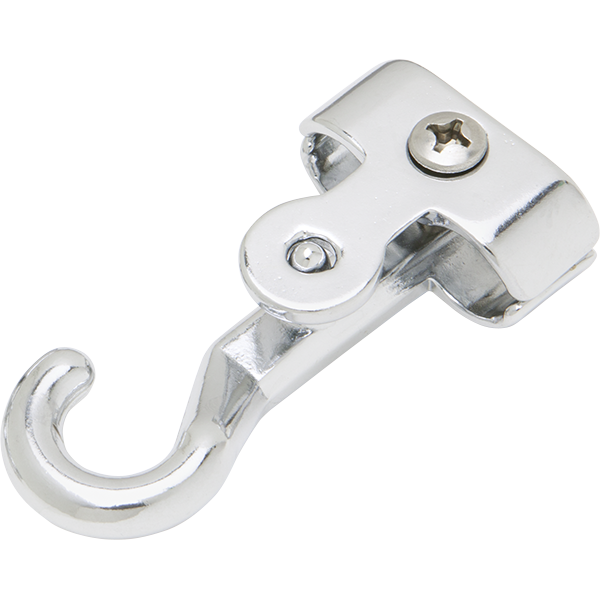Chrome Plated Bronze Clamp Style Rope Hook for .75 inch Pool Rope