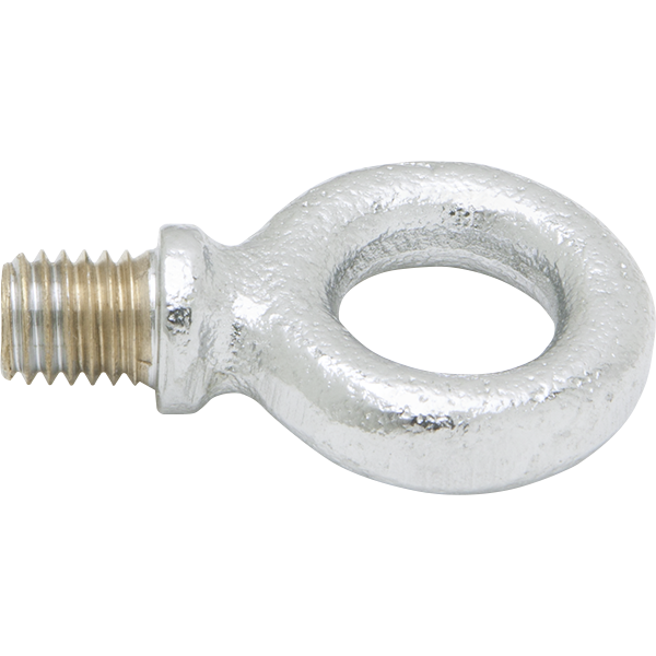 2 3/8" replacement stainless steel eyebolt has a thread length of 1/2", outside diameter of 1 1/2" and inside diameter of 7/8".
