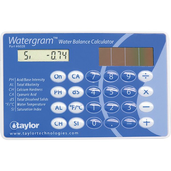 Taylor Technologies Electronic Watergram Pool Water Balance Calculator