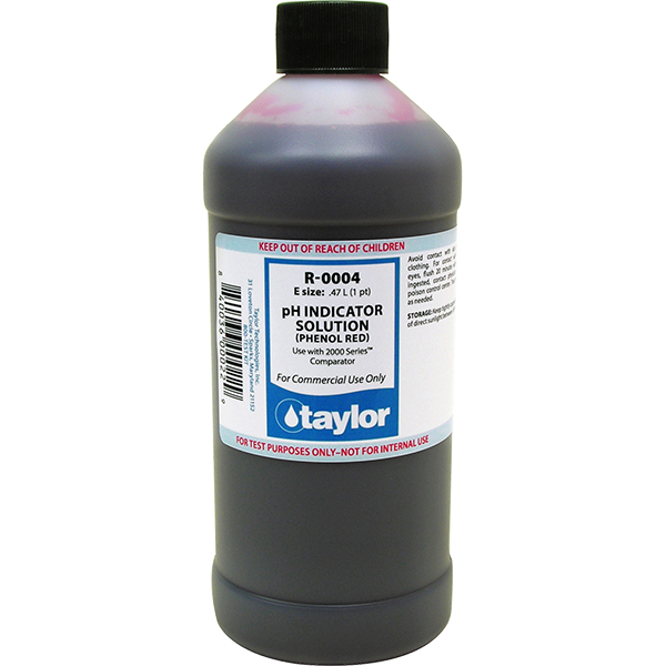 Taylor Swimming Pool Replacement Test Reagent Reagent R-0004 pH Indicator - 1 pint