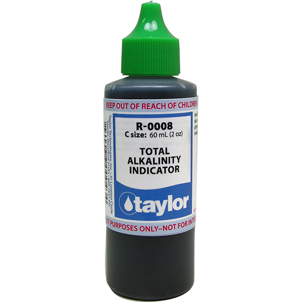 Taylor Swimming Pool Replacement Test Reagent R-0008 Total Alkalinity - 2 oz