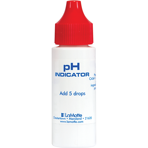 LaMotte Reagent pH Indicator - 30 ml is a liquid reagent for swimming pool water testing. LaMotte Replacement Testing Reagent: P-7026-G