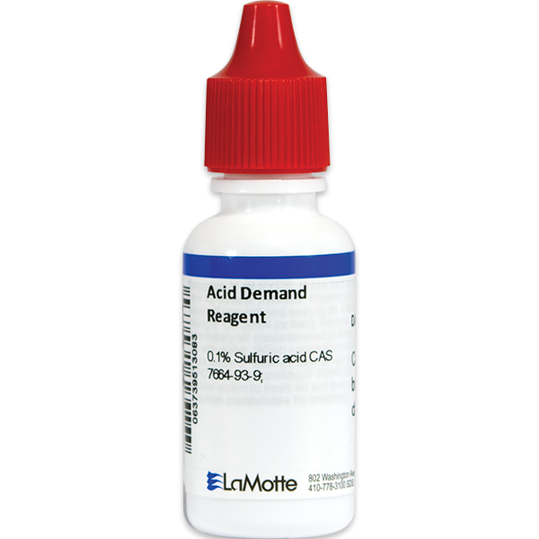 LaMotte Reagent Acid Demand - 15 ml is a liquid reagent for swimming pool water testing. LaMotte Replacement Testing Reagent: P-6068-E