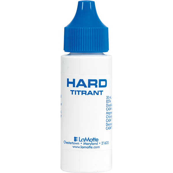 LaMotte Reagent Hard Tritrant - 30 ml is a liquid reagent for swimming pool water testing. LaMotte Replacement Testing Reagent: P-7031-G