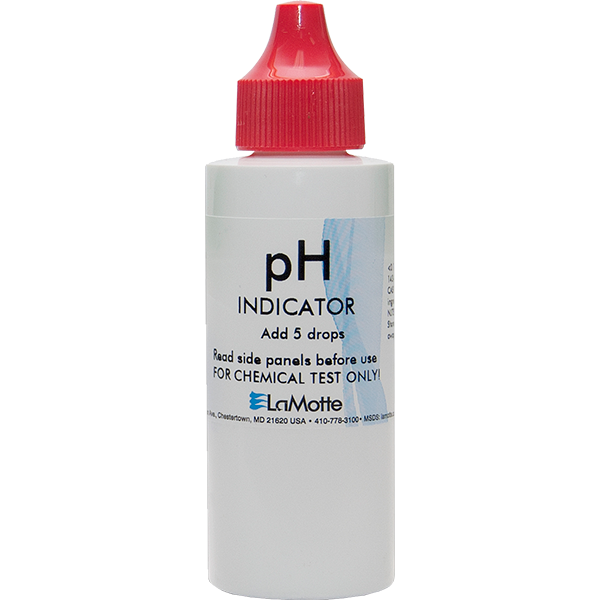 LaMotte Reagent pH Indicator - 60 ml is a liquid reagent for swimming pool water testing. LaMotte Replacement Testing Reagent: P-7026-H