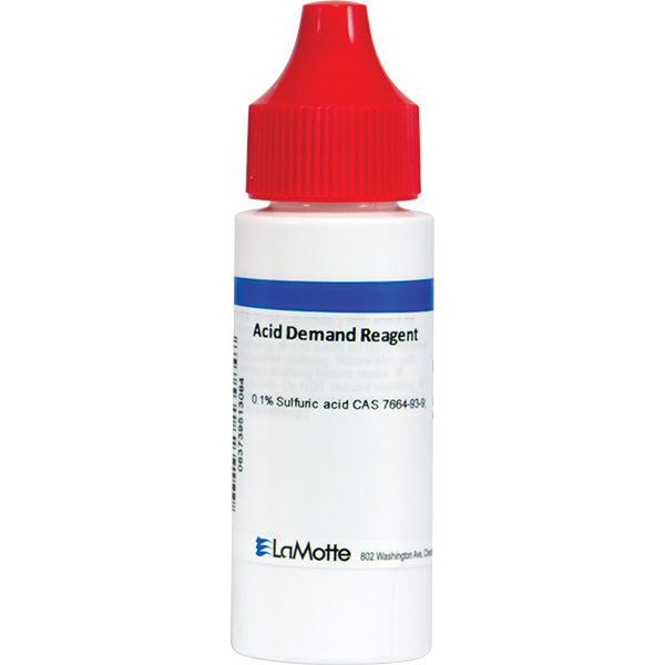 LaMotte Reagent Acid Demand - 30 ml is a liquid reagent for swimming pool water testing. LaMotte Replacement Testing Reagent: P-6068-G