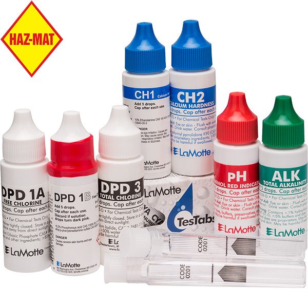 Reagent Refill Kit for LaMotte ColorQ PRO 7 Swimming Pool Test Kit. This product has a Haz-Mat classification.