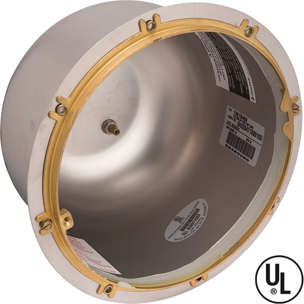 Amerlite and IntelliBrite Stainless Steel Swimming Pool Light Wall Niche - 1 inch rear hub