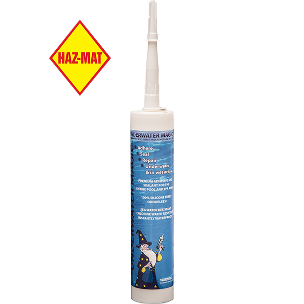 Underwater Magic Sealant. This product has a Haz-Mat classification.