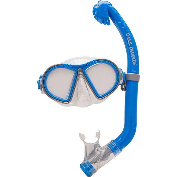 Toucan Kids Dry Poly-Carbonate Lens Dive Mask - Flapper-Purge Snorkel