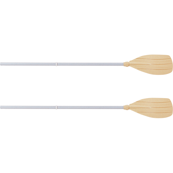 Pair of Inflatable Boat Aluminum Shaft Large Oars - Removable Blade