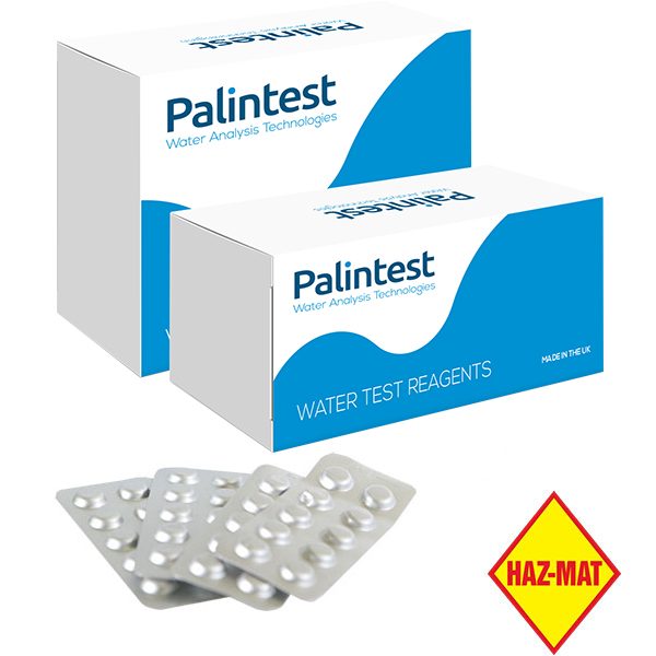 Palintest Swimming Pool Water Testing Tablet Reagents. This product has a Haz-Mat classification.
