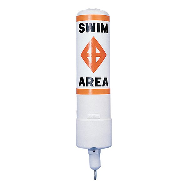 Highly visible channel markers are ideal for marking marine channels, swim areas or conveying many types of waterfront information.