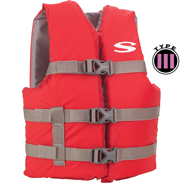 USCG approved general boating youth's classic life vest.