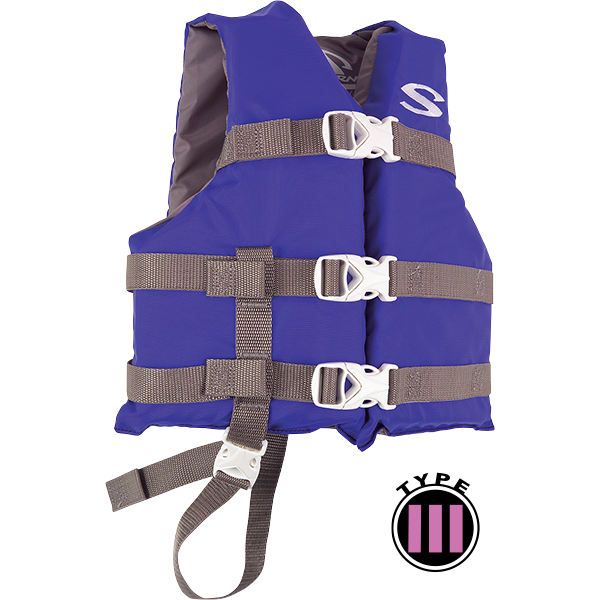 USCG approved general boating child's classic life vest.