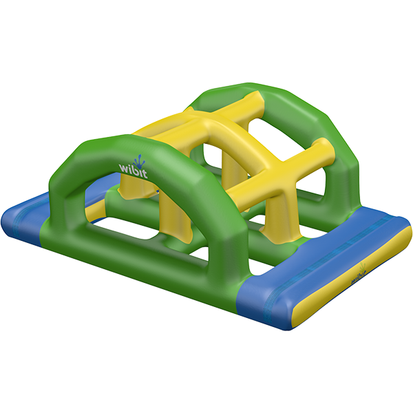 3-D rendering of Wibit Bridge modular inflatable play product.