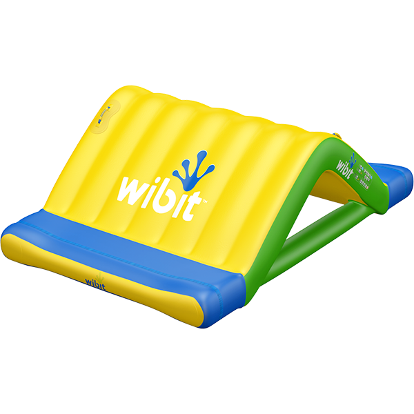 3-D rendering of Wibit Slide modular inflatable play product.