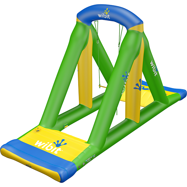 3-D rendering of Wibit Swing modular inflatable play product.