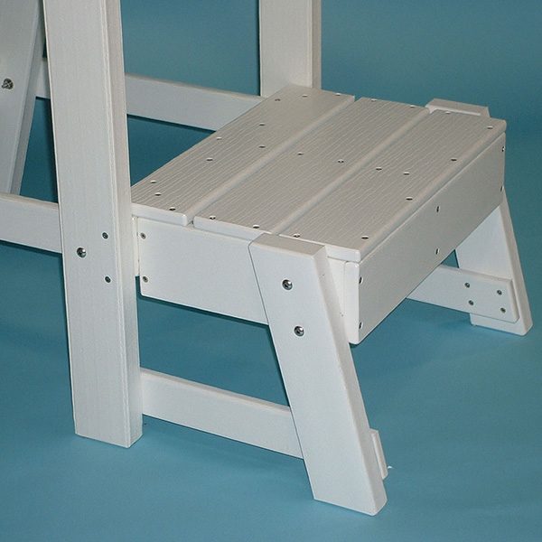 Footrest platform kit for the Tailwind Recycled Plastic Lifeguard Chair LG500