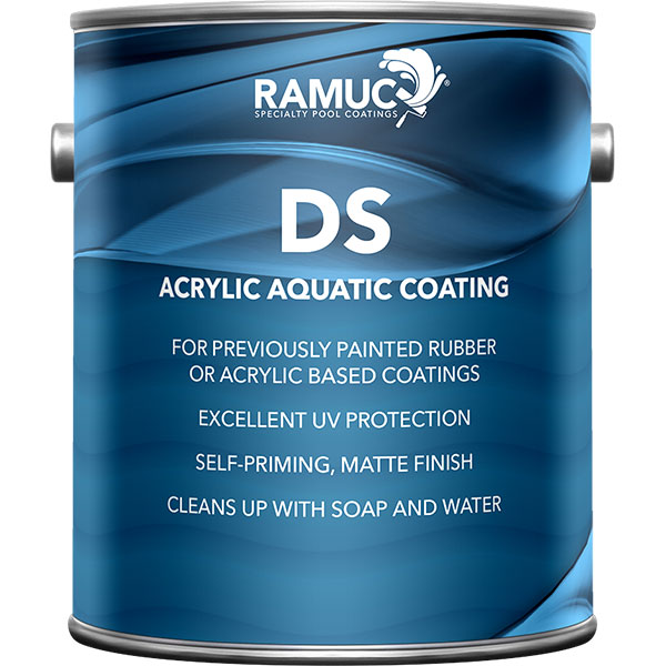 Ramuc Type DS water base swimming pool paint has excellent UV protection and is self priming with a matte finish. Up to 2 years of service life.