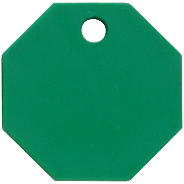 Octagon Shaped Numbered Plastic Garment Check Tag