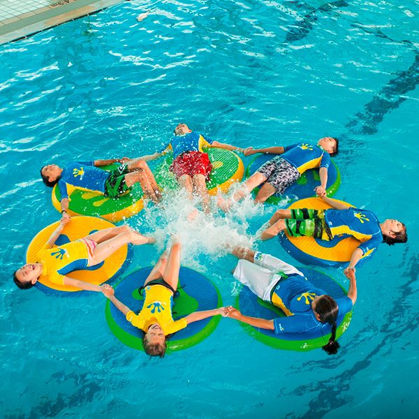 Wibit Wiggle Discs - 3 Discs FlatTop Modular Play Product - Commercial Swimming Pool Inflatable