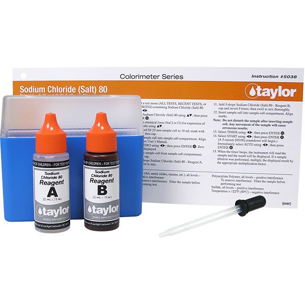 Taylor TTi 2000 Colorimeter Sodium Chloride Reagent Pack K-8023