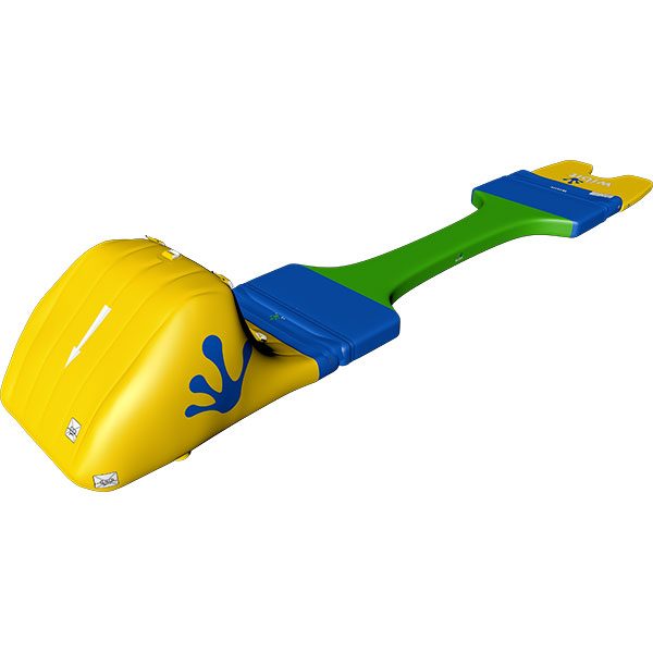 3-D rendering of Wibit AquaDuel standard combination inflatable product.