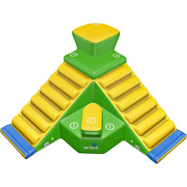 3-D rendering of Wibit Springboard modular inflatable play product.