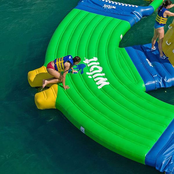 Wibit Turn SUS modular swimming pool play inflatable for public and commercial swimming pools.
