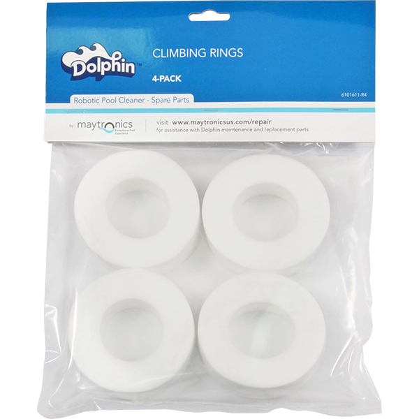 Set of 4 replacement climbing rings for Maytronics Dolphin C-Line robotic commercial pool cleaners.