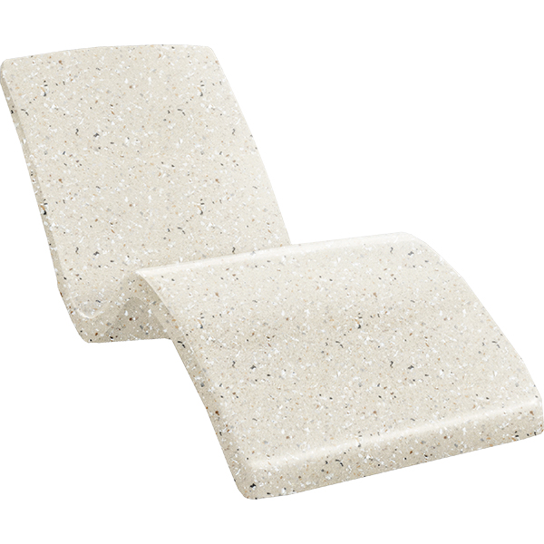 S R Smith's Destination loungers in sea shell are beautiful and ideal for commercial pool use in water depths up to 12".
