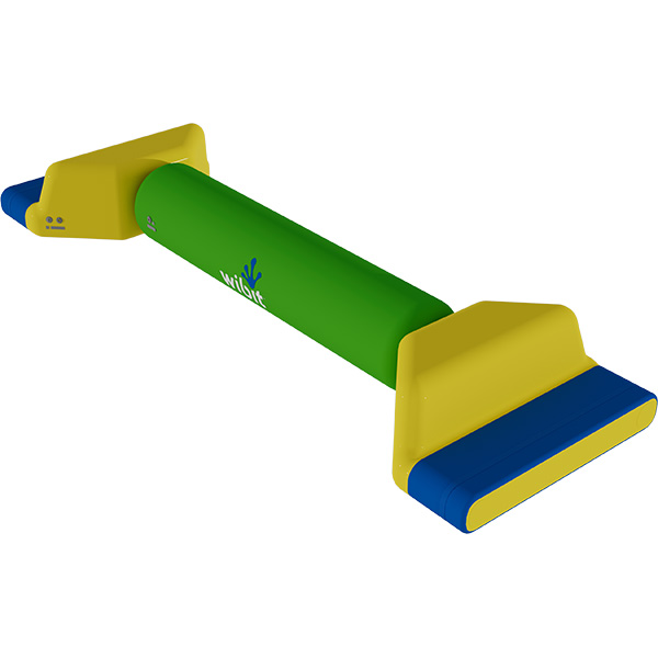 3-D rendering of Wibit Logroll modular inflatable play product.